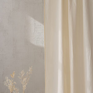 Cream linen curtain