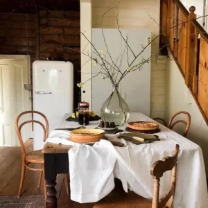 Pure White 100% Cotton Tablecloth